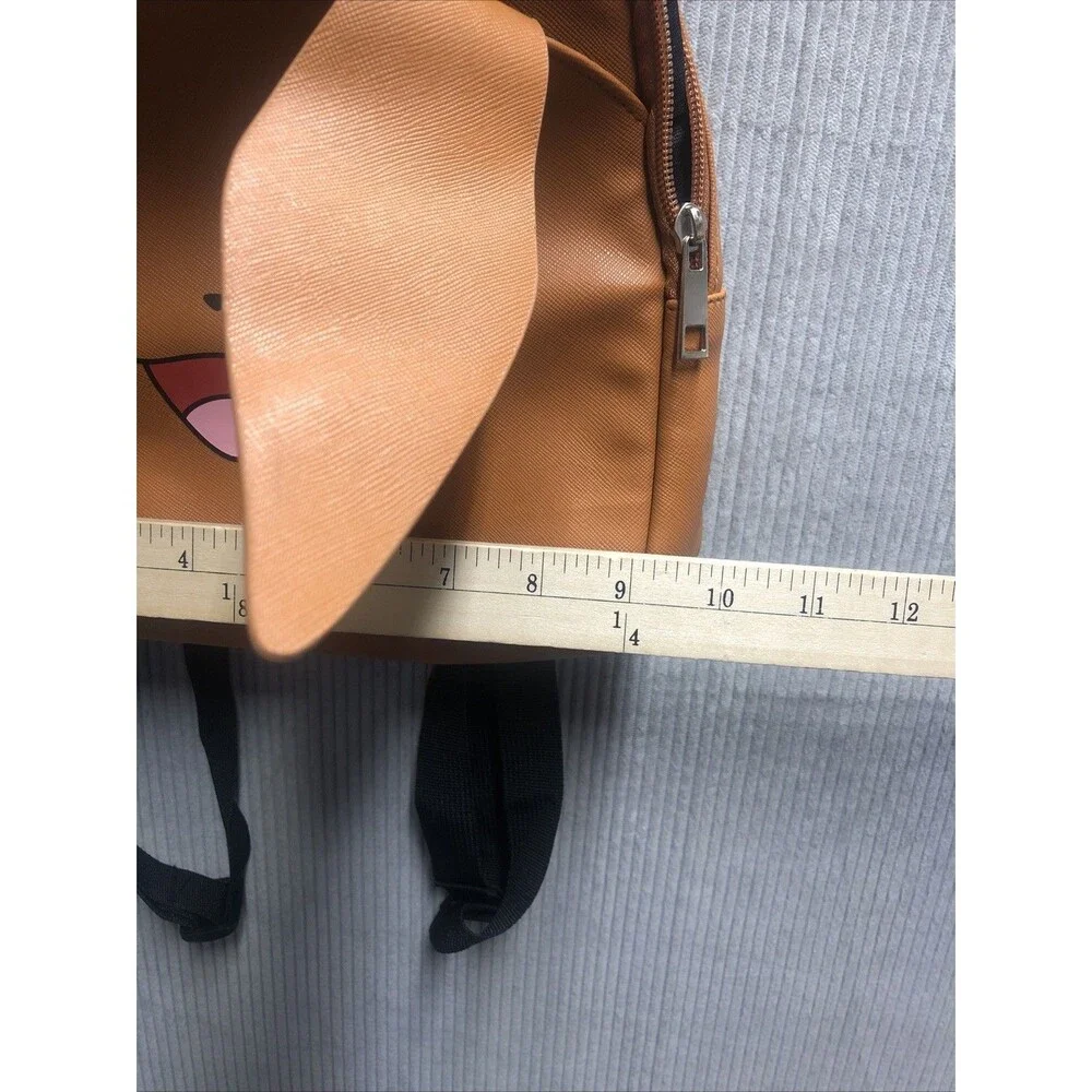 Pokémon Eevee Bioworld  Backpack Book Bag Caramel Brown 3D Face